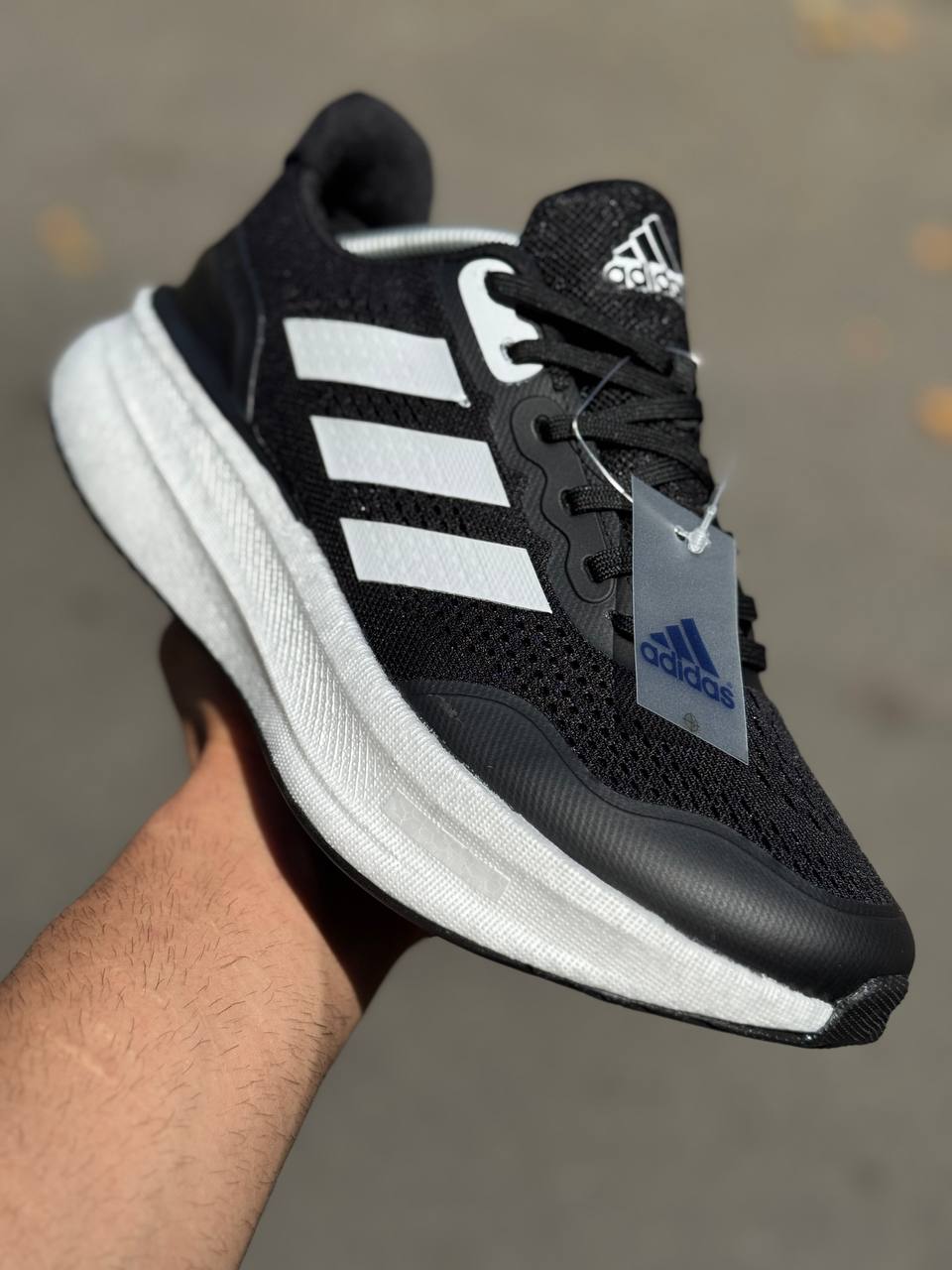 آدیداس مشکی لژ سفید - مدل Adidas Run 80sکد12