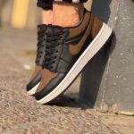کتونی نایکی ایر جردن ۱ لو (Nike Air Jordan 1 Low) رنگ قهوهای مشکی کد18