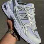 کتونی نیوبالانس ۵۳۰ سفید طوسی - New Balance 530 White Greyکد23