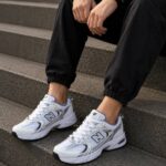 کتونی نیوبالانس ۵۳۰ سفید طوسی - New Balance 530 White Greyکد23