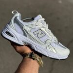 کتونی نیوبالانس ۵۳۰ سفید طوسی - New Balance 530 White Greyکد23