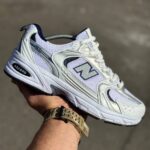 کتونی نیوبالنس ۵۳۰ رنگ نقره‌ای یاسی (New Balance 530 Silver Lavender)کد21