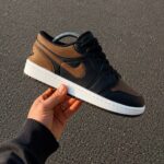 کتونی نایکی ایر جردن ۱ لو (Nike Air Jordan 1 Low) رنگ قهوهای مشکی کد18