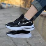 کتونی نایکی زوم (Nike Zoom) مشکی لژدار - مدل مخصوص دویدن و پیاده‌روی کد19