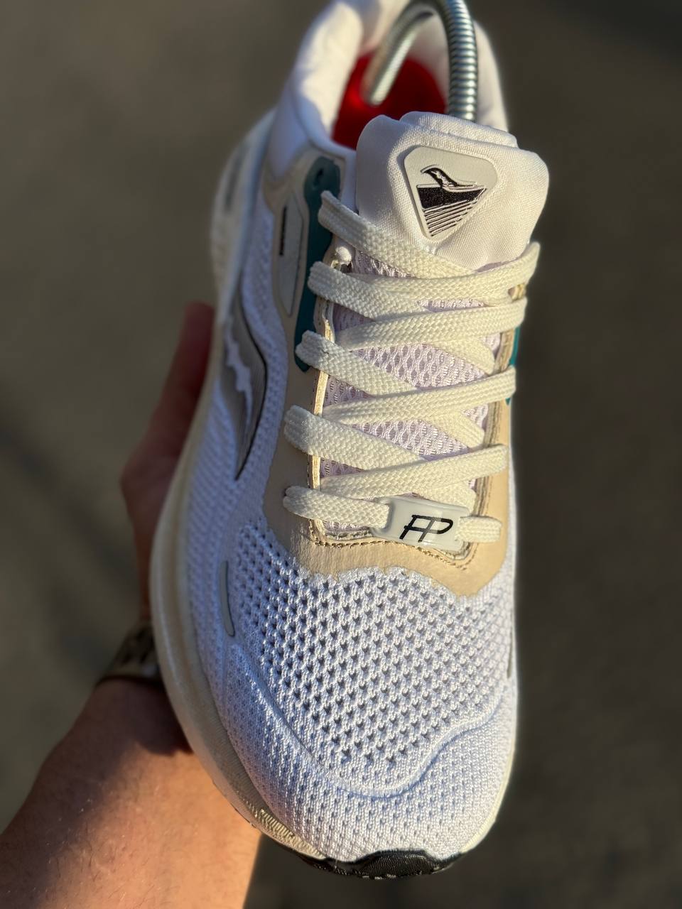 کتونی مردانه ساکونی مدل گاید سفید کرم (Saucony Guide White Cream)کد7