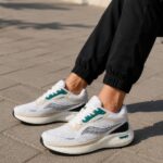 کتونی مردانه ساکونی مدل گاید سفید کرم (Saucony Guide White Cream)کد7