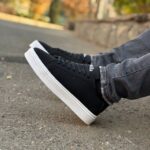 کتونی ونس برشکا مشکی دور سفید - کتونی کاپا کد22