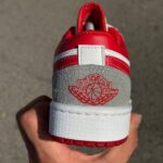 کتونی نایک ایر جردن ۱ لو خاکستری قرمز - Nike Air Jordan 1 Low Light Smoke Grey Redکد40