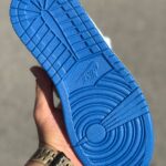 کتونی نایک جردن ۱ ساقدار سفید آبی (Air Jordan 1 High)کد39