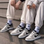 کتونی نایکی جردن 1 لو سرمه‌ای طوسی Nike Air Jordan 1 Low Navy Greyکد38