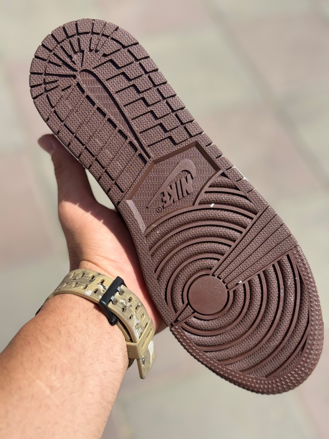 کتونی نایک ایر جردن 1 ساقدار مدل ترویس اسکات (Mocha)کد33