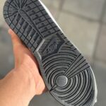 کتونی نایک ایر جردن1 طوسی مشکی پسرانه(طرح تراویس اسکات)-کد124